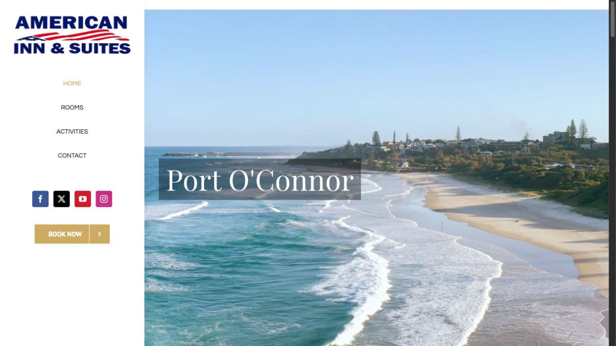 Port O'Connor American Inn & Suites website homepage