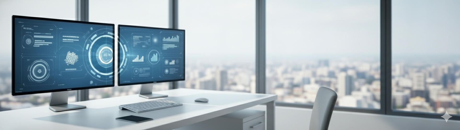 Modern AI dashboard workspace for database reactivation